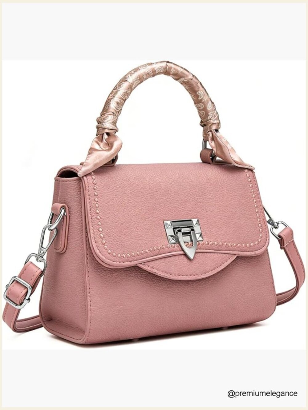 Satchel Purse with Adjustable Strap, Top Handle Shoulder Bag